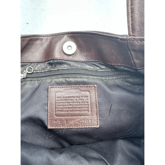 Coach L8E 4181 Lexington women's shoulder bag. Black vintage 90s - Picture 4 of 14